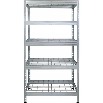 Dílenský regál Kovový regál do skladu 180 x 90 x 45 cm, nosnost 300 kg na polici