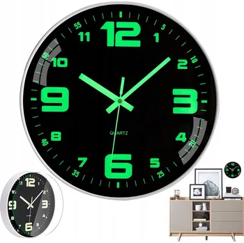 Hodiny Svítící Nástěnné Hodiny, Tichý Chod, Číselné Hodiny do Ložnice Kanceláře Školy