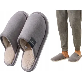 Pánské pantofle Pánské zimní zateplené papuče velikost 42-43, měkké, teplé a pohodlné papuče