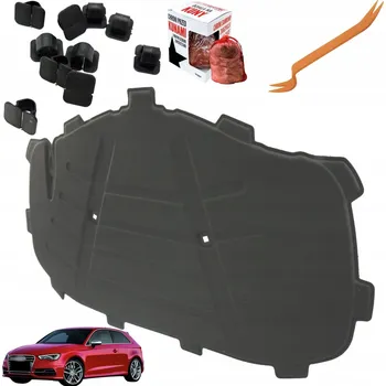 Posilovač řízení Odlučnění kapoty motoru IZOLACE pro AUDI A3 8V 13-20 + ODPUZOVAČ HLODAVCŮ