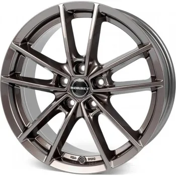 Alu kolo BORBET Alu kola BORBET W 8x18 5x112 ET48 Mistral Anthracite Glossy 57.1