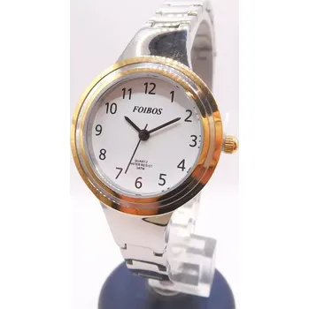 Módní doplněk Foibos Dámské čitelné šperkové pozlacené hodinky Foibos CK3553.2 (Foibos Dámské čitelné šperkové pozlacené hodinky Foibos CK3553.2)