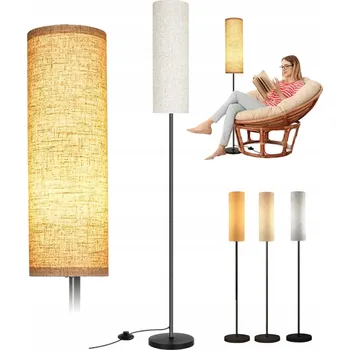 Stojací lampa Stojací lampa s malým stolkem, 1 žárovka 8W, závit E27