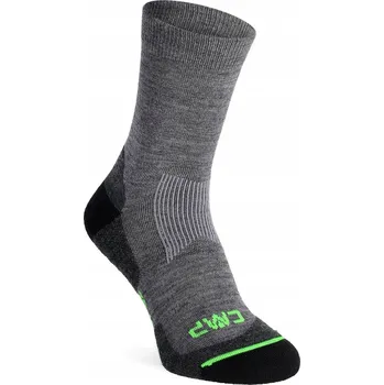 Pánské ponožky Pánské trekingové Ponožky CMP Wool 39/42 šedé