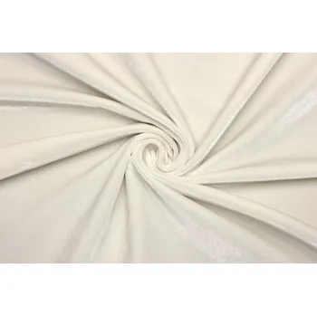 Samet bavlněný - Perlově bílá | Ivory 2. Jakost