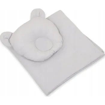 Povlečení POVLEČENÍ S VÝPLNÍ povlečení do KOŠE MOJŽÍŠOVA pro miminka - šedé