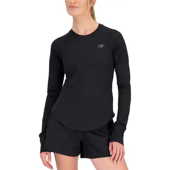 Dámské tričko Triko s dlouhým rukávem New Balance Q Speed Jacquard Long Sleeve wt31282-bk Velikost M