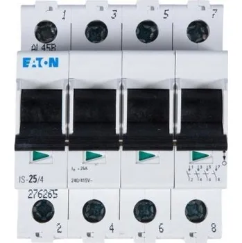 Jistič EATON Modulární odpojovač 25A 4P IS-25/4 276265