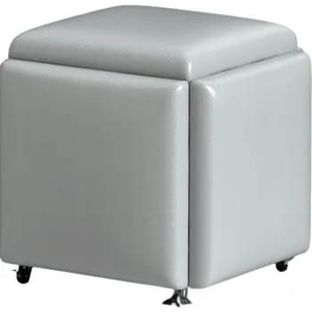 Taburet Taburet čalouněný Perfectlife šedý