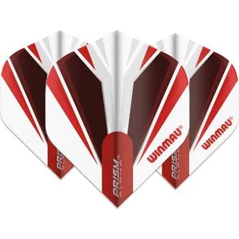 Letky na šipky Winmau Prism Alpha červené, bílé