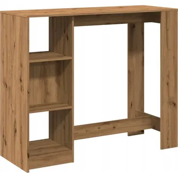 Jídelní stůl Barový stůl dub artisan 124 x 46 x 103,5 cm se 4 přihrádkami