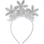 Čelenka do vlasů tři vločky stříbrná