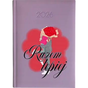 Kalendář Knižní kalendář 2026 A5 FunnyCase fialový