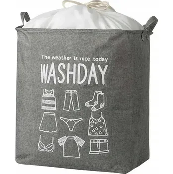 Koš na prádlo Volně stojící koš na prádlo Aptel 70 l šedý