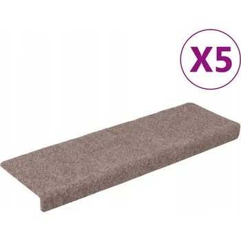 Nášlap na schod Krémové protiskluzové podložky na schody 65 x 21 x 4 cm, sada 5 ks