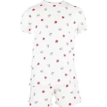 Dívčí pyžamo Pleas Dívčí krátké pyžamo bílá 116 (183854-100-116)