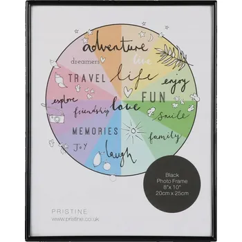 Obraz Rámeček na fotografie Pristine 9×13 cm, černý – metalický, stylová způsob vystavení