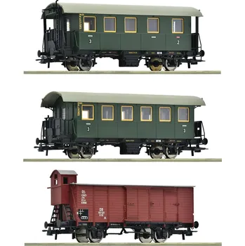 Vláček a vláčkodráha Roco 3dílná sada vedlejšího vlaku DB - 6200040