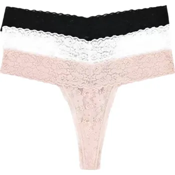 Dámské oblečení Dámské kalhotky Guess O4GG33 KC5L0 F68S RŮŽOVÁ BÍLÁ ČERNÁ COM Velikost: XL