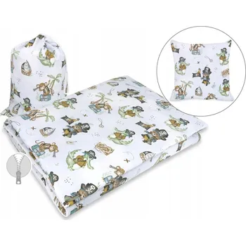 Zavinovačka COSING Cestovní spací vak s polštářkem - Piráti modrá