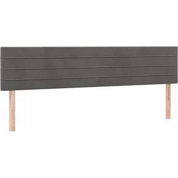 Čelo postele nastavitelné, tmavě šedé 160x5x78/88 cm, látka