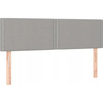 Čelo postele světle šedé 144 x 5 x 78/88 cm s nastavitelnou výškou