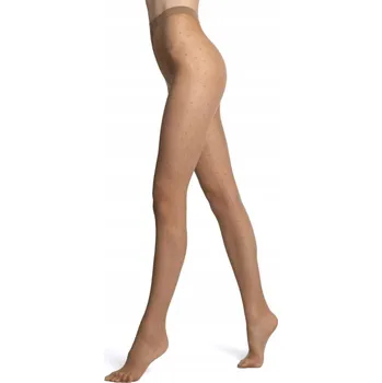 Dámské punčochy Punčocháče Veneziana Puntini Pois 20den béžová visone-oro velikost 4