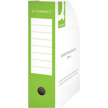 Kartonový pořadač na dokumenty Q-CONNECT, otevřený, A4/80 mm, zelený