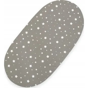 Prostěradlo Prostěradlo bavlněné do koše Mojžíše Boho 75x35 cm - Mini hvězdičky bi