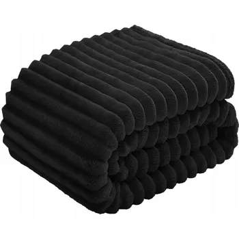 deka Fleecová deka Syl Mar 160 cm x 200 cm černá