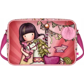 Školní taška Gorjuss Carousel Lososová (35 x 26.5 x 10.5 cm)