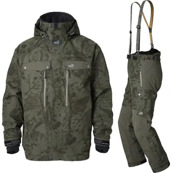 Rybářské oblečení Geoff Anderson Bunda Dozer7 Leaf Maskáč + Kalhoty Urus7 Leaf Maskáč