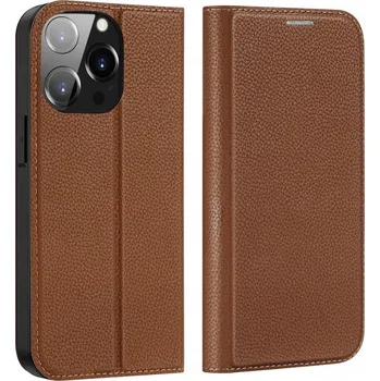 Pouzdro na mobilní telefon Pouzdro s klopou Dux Ducis pro Apple iPhone 14 Plus hnědé