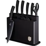 Sada nožů s nepřilnavým povrchem 11 ks ve stojanu Matte Black Collection