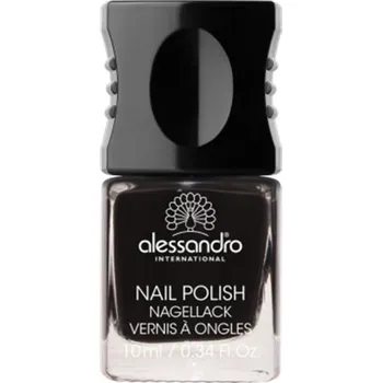 Přípravek na nehty Alessandro lak na nehty 77 Midnight Black - Půlnoční černá 10 ml