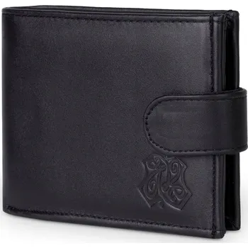 Peněženka Pánská Kožená Peněženka Kaletnik Syndon Černá Matná