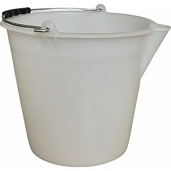 kbelík Plastový kbelík s cejchováním a s hubičkou 12 l