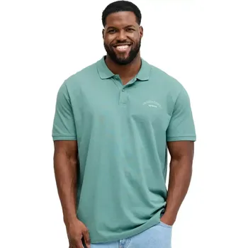 Oblečení a móda Velká pánská polokošile s límečkem Jack & Jones 12295974 mátová (6XL)