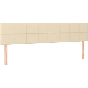 Čelo postele krémové 180 x 5 x 78/88 cm nastavitelné