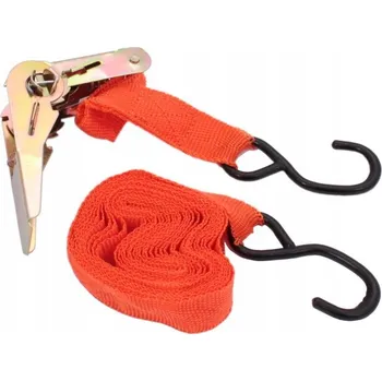 Upínací popruh Popruh na zavazadla 25 mm 2,5 m 1 ráčna 2 x HÁK