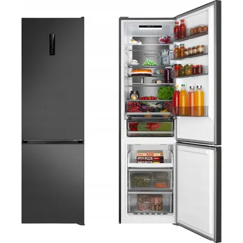 Lednice Lednice AMICA FK3706D.5DFXCM (D) No Frost 200 cm Černá/Nerez