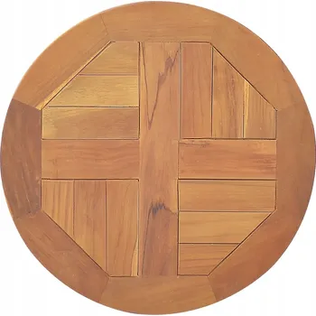 Konferenční stolek Deska stolu z teakového dřeva 40 cm, tloušťka 2,5 cm, rustikální design