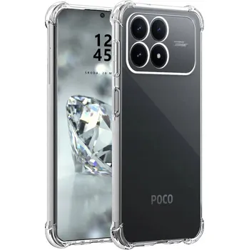 Pouzdro na mobilní telefon POUZDRO PRO POCO F8 PRO 5G ZESÍLENÉ PANCÉŘOVÉ PRŮHLEDNÉ POUZDRO