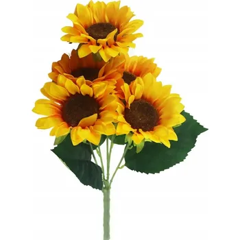 umělá květina Dekorativní Kytice Slunečnic Žlutá
