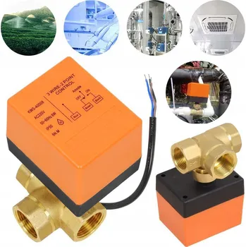 Ventil 220V DN20 Třícestný elektromagnetický ventil s přepínacím pohonem