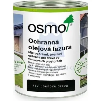 Olej na dřevo Olejová lazura ochranná, Eben 712, OSMO 750 ml, balení 1 ks