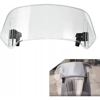 UNIVERZÁLNÍ MOTOCYKLOVÝ DEFLEKTOR ČIRÝ PLEXI ŠTÍT SPOILER 36x15CM