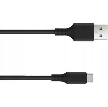 Datový kabel USB kabel - USB typ C ČERNÝ 1m 3A RYCHLÝ SETTY