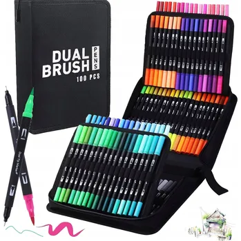 Sada oboustranných popisovačů fixy POPISOVAČE fixy 100 kusů přesných