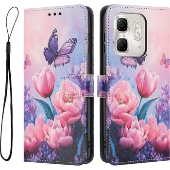 Pouzdro na tablet VSECHNONAMOBIL 109535 ART Peněženkový kryt pro Infinix Smart 9 HD PINK FLOWER